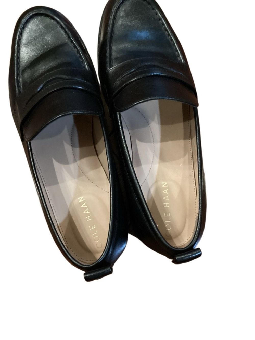 Cole Haan Black Leather Stassi Penny Loafers size 8.5 - Picture 10 of 12